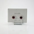 Handgefertigter 925 Silber Halo-Ohrstecker mit rotem Zirkonia
